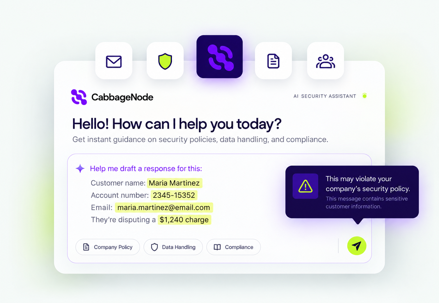 CabbageNode AI security assistant